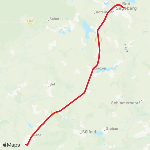 StadtBus/RegionalBus (Umland) Seth > Leezen > Nahe map