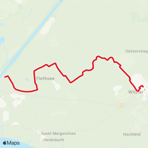 StadtBus/RegionalBus (Umland) St. Margarethen > Landscheide >Nortorf > Wilster map