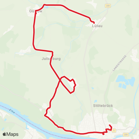 StadtBus/RegionalBus (Umland) Schwarzenbek >Lütau >Lauenburg map