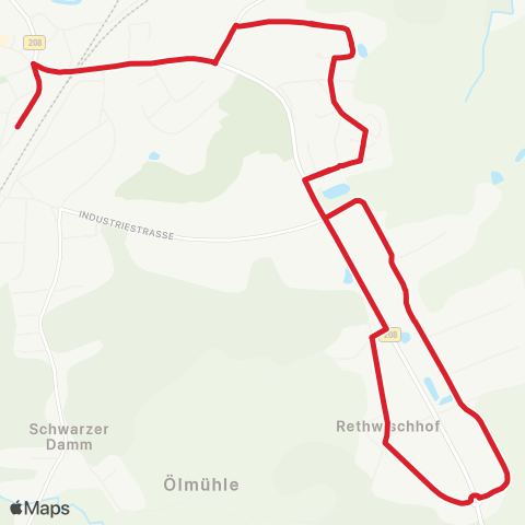 StadtBus/RegionalBus (Umland) Stadtverkehr Bad Oldesloe > Linie 2 map