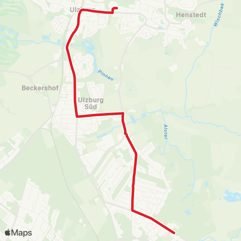 StadtBus/RegionalBus (Hamburg) Rhen > Ulzburger Schulen map