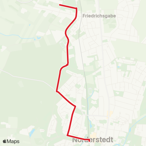 StadtBus/RegionalBus (Hamburg) %Ubnorderstedt Mitte > Friedrichsgabe, Tycho-Brahe-Kehre map