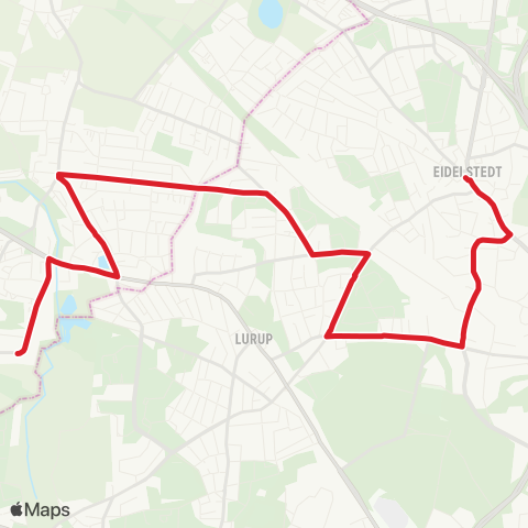 StadtBus/RegionalBus (Hamburg) Schnelsen, Kalvslohtwiete > Eidelstedter Platz > Elbgaustraße > Schenefeld map