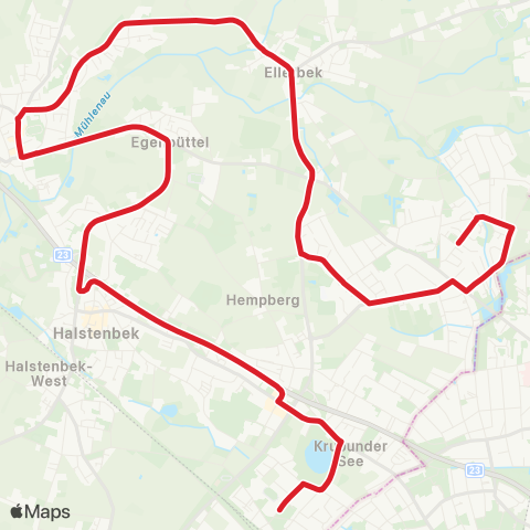 StadtBus/RegionalBus (Hamburg) Ellerbek > Rellingen > Halstenbek, W.-Borchert-Gymnasium map