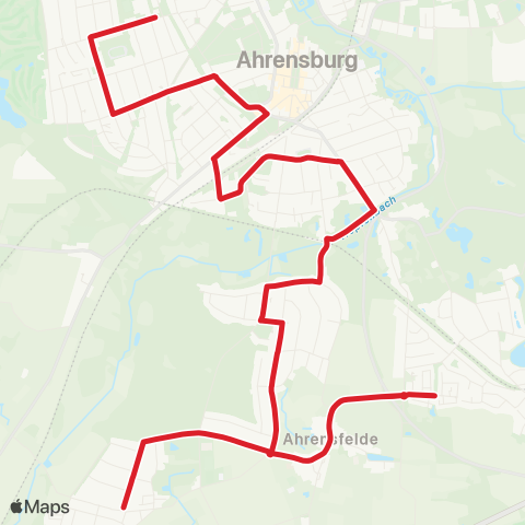 StadtBus/RegionalBus (Hamburg) Ahr., Auestieg / Ahr., Dänenweg / Wulfsdorf > Ahrensburger Schulen map