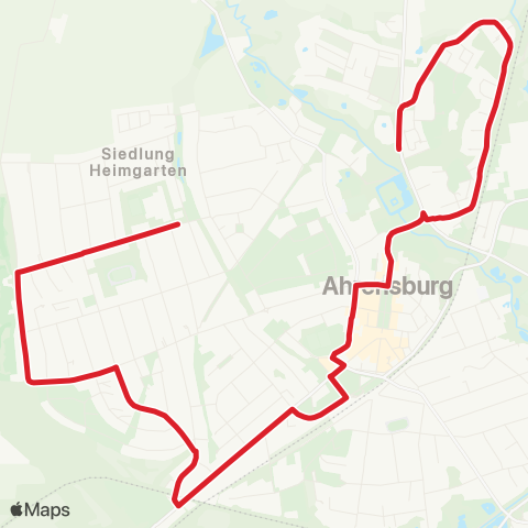 StadtBus/RegionalBus (Hamburg) Gartenholz > Bf. Ahrensburg > Ahrensburg West > Schulzentr. AM Heimgarten map