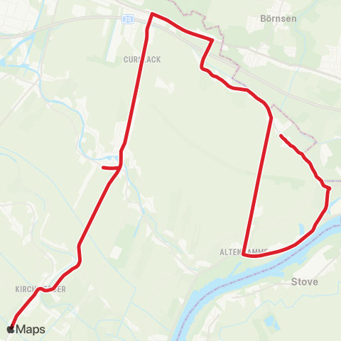 StadtBus/RegionalBus (Hamburg) Kirchwerder, Teufelsort > Schule Curslack > Neuengamme > Altengamme map