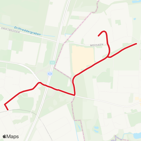 StadtBus/RegionalBus (Hamburg) Steinfurther Allee > Gewerbegebiet Oststeinbek > Oststeinbek, Helmut-Landt-Weg map