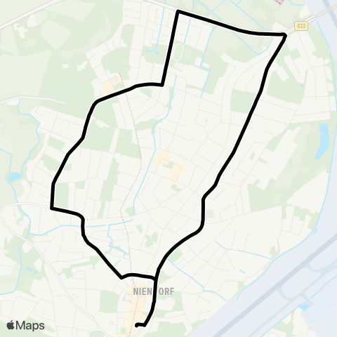 NachtBus Niendorf > Niendorf Nord > Niendorf map