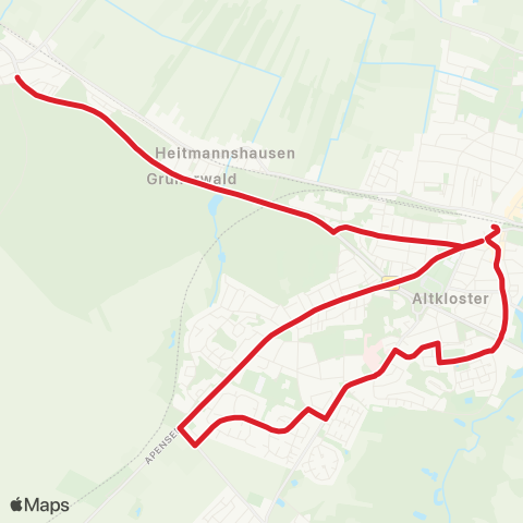 StadtBus/RegionalBus (Umland) Shuttleverkehr Buxtehude - Pfingstmarkt Neukloster map