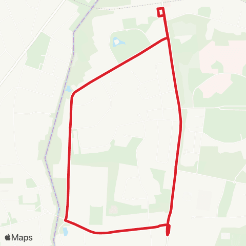 Andere Linien Ochsenzoll > Valvo > Tarpen > Ochsenzoll (Baustellenlinie) map