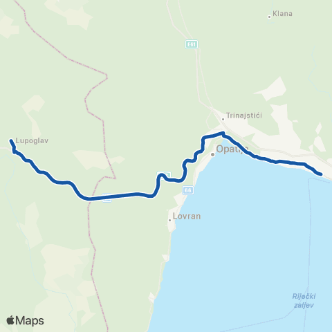 HŽPP Rijeka - Lupoglav map