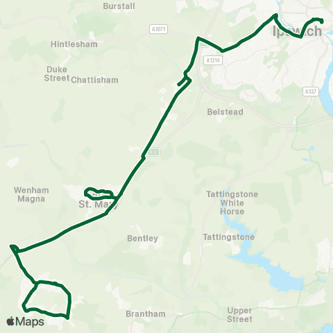 Ipswich Buses Osborne St - Old Cattle Market Bus Sta map
