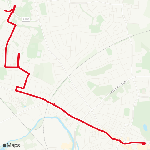 Ipswich Buses Asda - Tower Ramparts Bus Station map