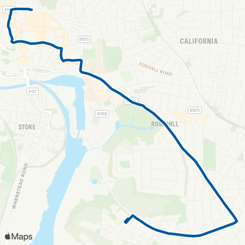 Ipswich Buses Bus Shelter - Tower Ramparts Bus Station map