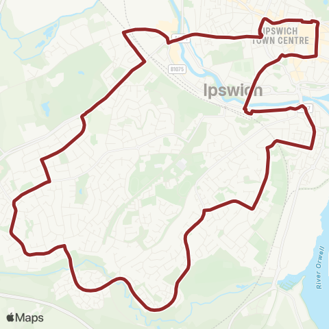Ipswich Buses Tower Ramparts Bus Sta - Tower Ramparts Bus Sta map