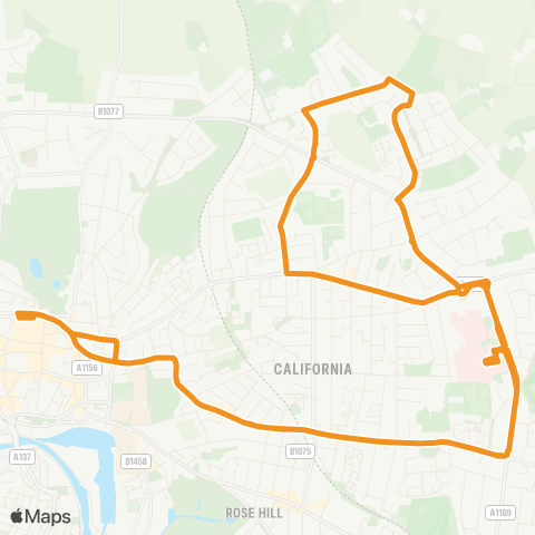 Ipswich Buses Tower Ramparts Bus Sta - Tower Ramparts Bus Sta map