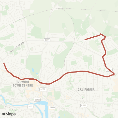 Ipswich Buses St Albans Sch - Tower Ramparts Bus Sta map