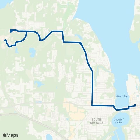 Intercity Transit Nightline map