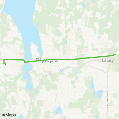 Intercity Transit The One map