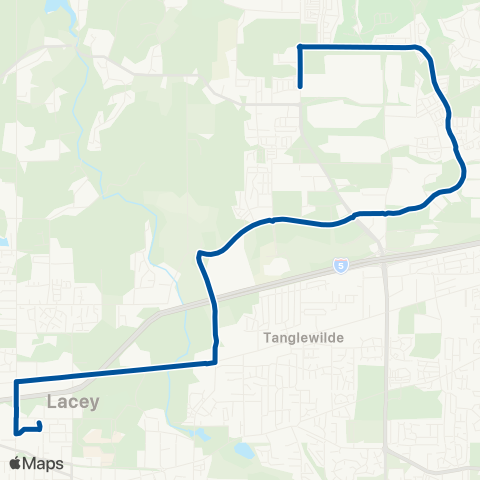 Intercity Transit Hawks Prairie map
