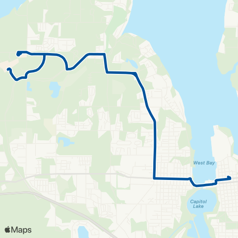 Intercity Transit Evergreen College / Nightline map