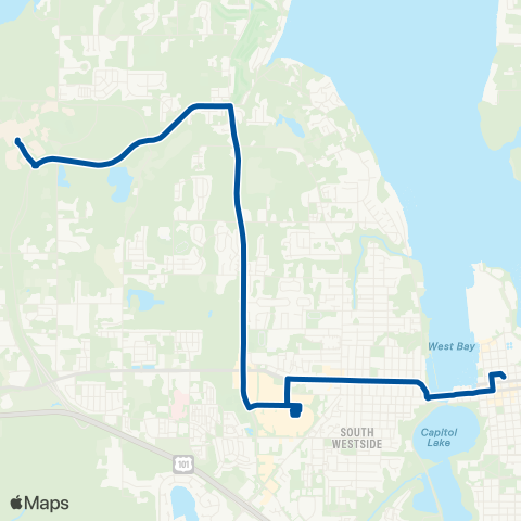 Intercity Transit Capital Mall / Evergreen map
