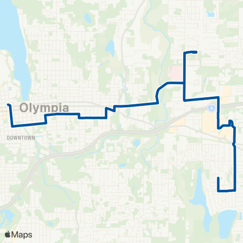 Intercity Transit St Peter Hospital map