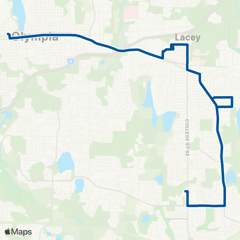 Intercity Transit Ruddell Road map