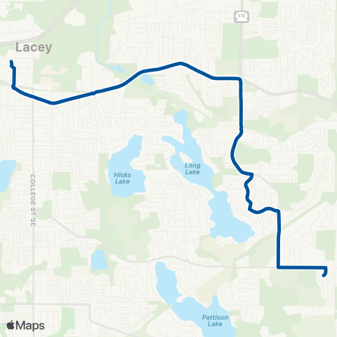 Intercity Transit Tri Lake map