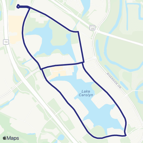Irving Connector Loop at Las Colinas map