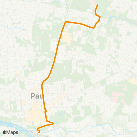 Idélis Pau Gare de Pau <> Pau Hôp. F. Mitterrand map