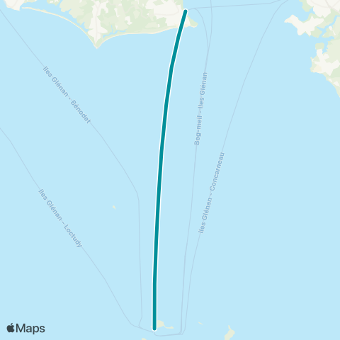 Navette des Îles de Glénan Glénan map