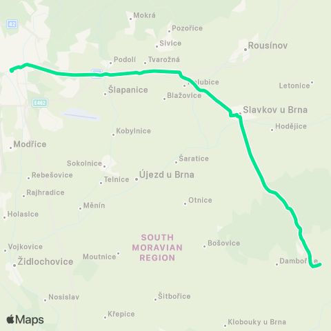 IDS JMK Brno - Slavkov U Brna - Žarošice - DražůVky - Kyjov map