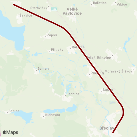 IDS JMK Šakvice - BřEclav map