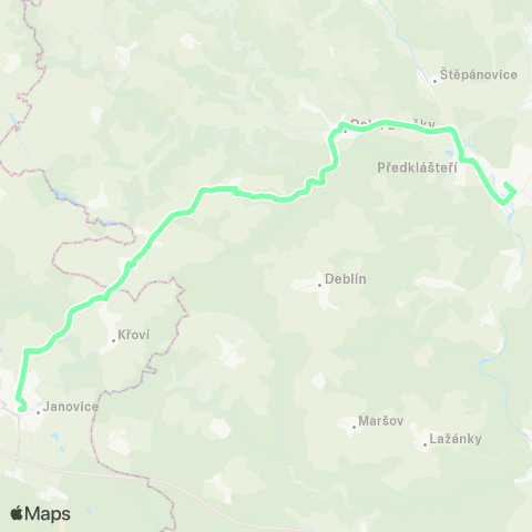 IDS JMK Tišnov - Dolní Loučky - Níhov - Velká Bíteš map