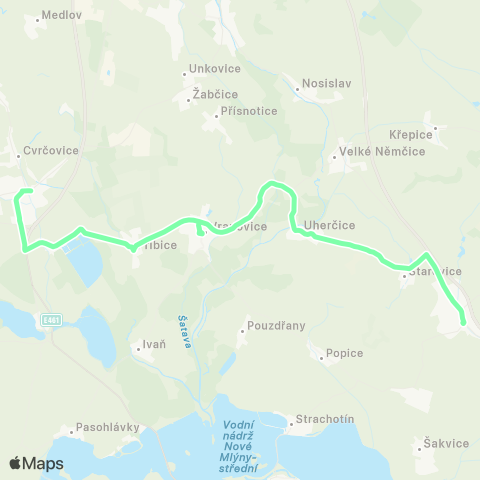 IDS JMK Hustopeče - Vranovice - PohořElice map
