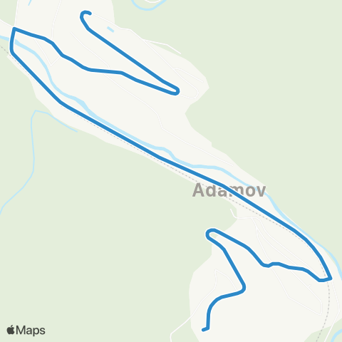 IDS JMK Adamov III - Železniční Stanice - Horka map