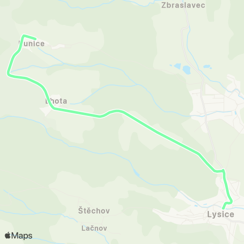 IDS JMK Kunice - Lysice map