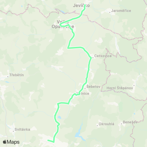 IDS JMK Rájec-JestřEbí - Boskovice - Velké Opatovice - Jevíčko map
