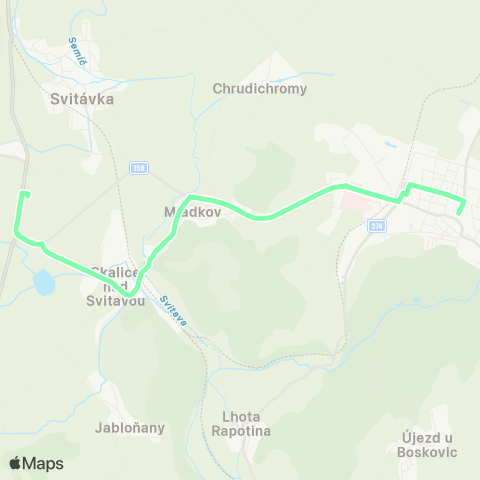 IDS JMK Boskovice - Sebranice map