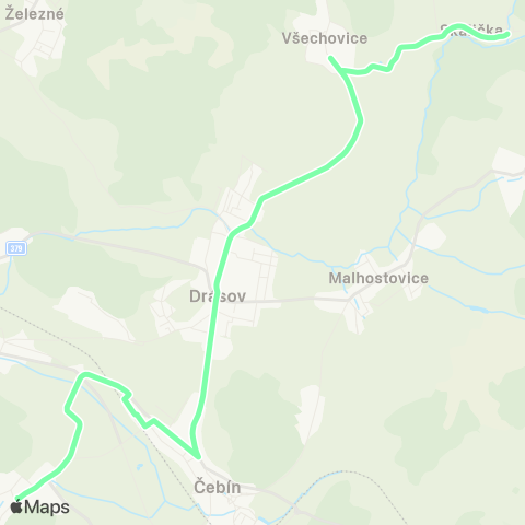 IDS JMK Sentice - Čebín - Drásov - Skalička map