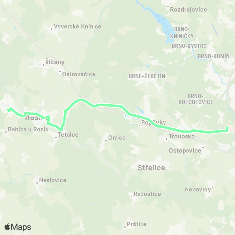 IDS JMK Brno - Rosice - Zastávka map