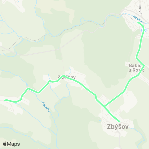 IDS JMK Zastávka - Zbýšov - ZakřAny - Lukovany map