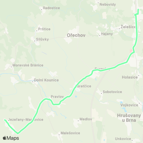 IDS JMK ModřIce - NěMčičky - JezeřAny-Maršovice map