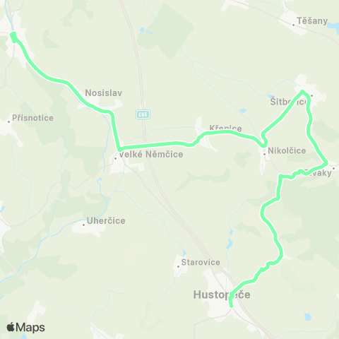 IDS JMK Židlochovice - ŠitbořIce - Hustopeče map