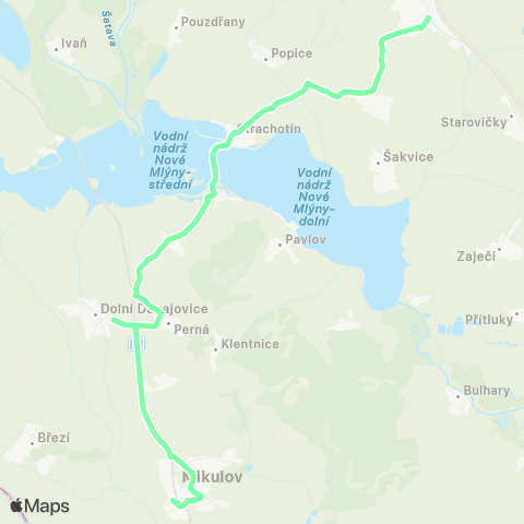 IDS JMK Mikulov - Dolní Dunajovice - Strachotín - Hustopeče map