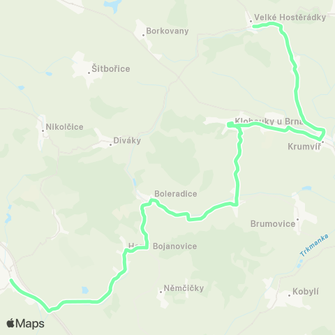 IDS JMK Hustopeče - Boleradice - Klobouky U Brna - Velké HostěRádky map