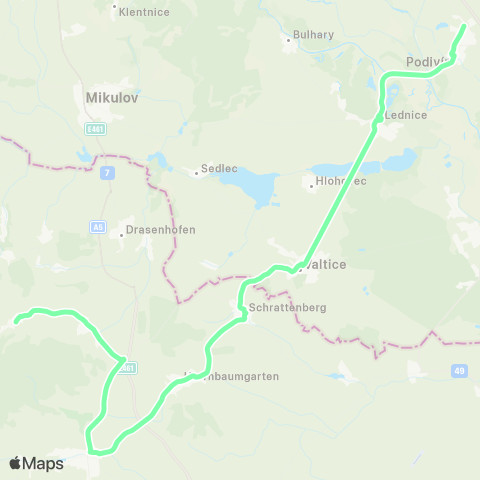 IDS JMK Rakvice - Podivín - Lednice - Valtice map