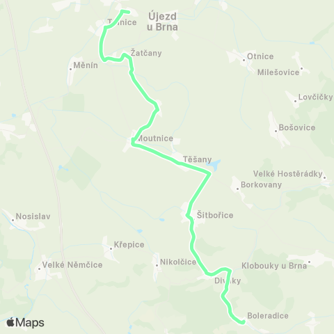 IDS JMK Sokolnice - Boleradice map